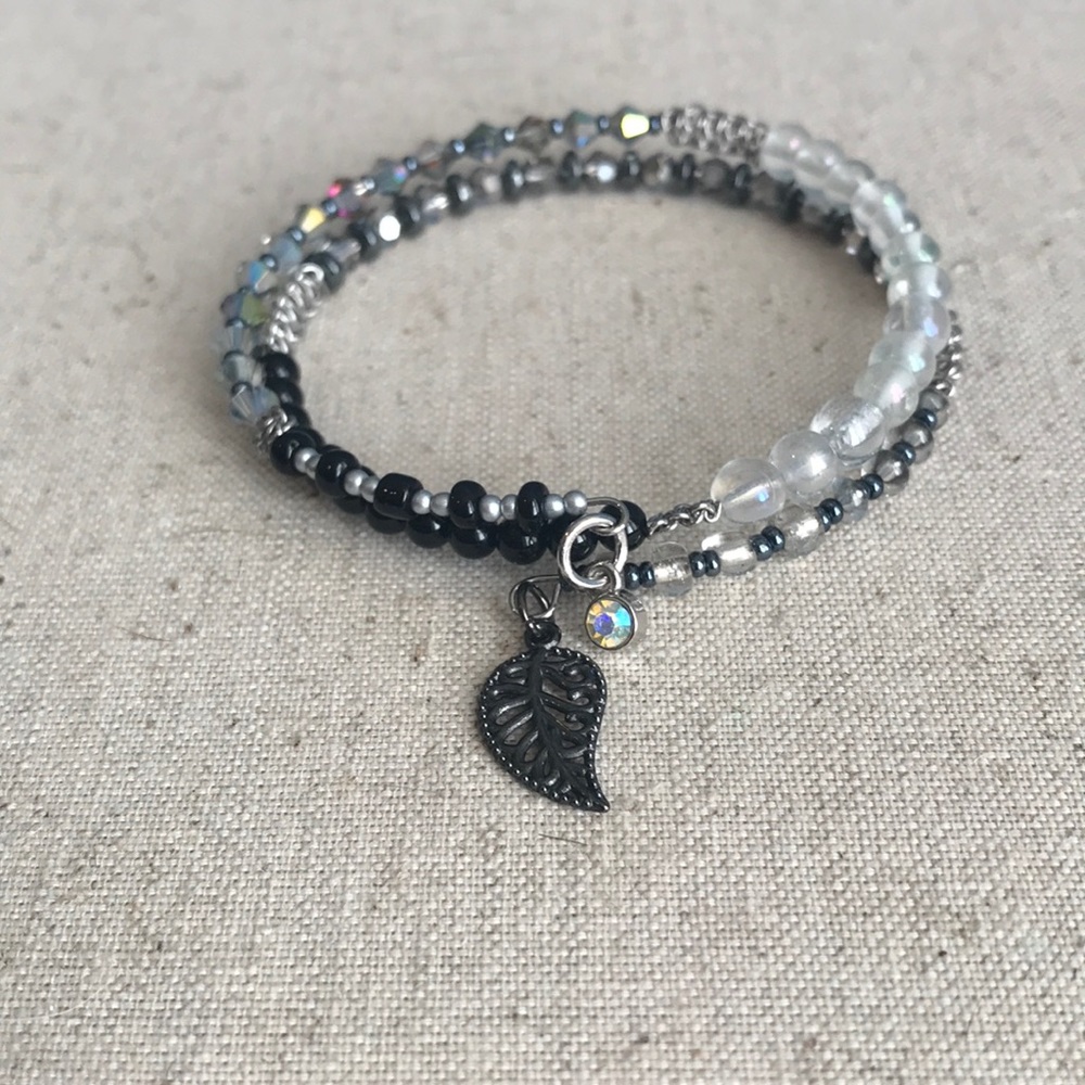 Beaded wrap bracelet